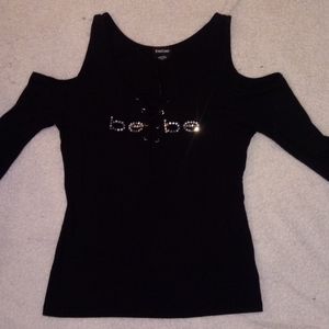 Bebe cold shoulder top